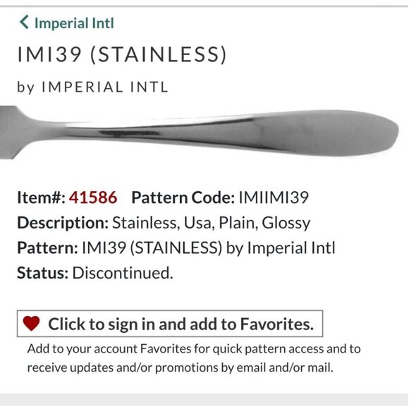 Set Of 4 Imperial International Stainless Steel Butter Knives - Picture 1 of 3